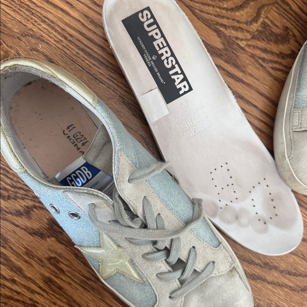 Golden Goose Light Blue and Beige Sneakers size 41 - Picture 11 of 11